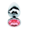 Generique Plug Bijou Strass Rose - MEDIUM 7 x 3.4cm